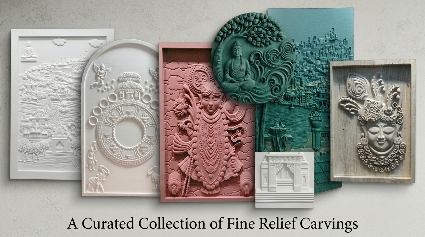 Curated Collection of Fine Relief Carvings